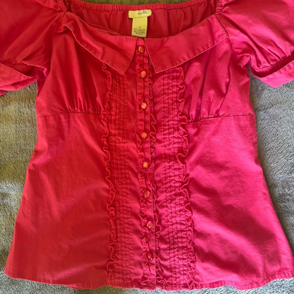 Size S fuschia princess blouse by Odille - Picture 3 of 3